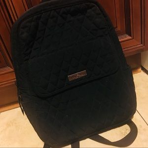 Solid black Vera Bradley backpack